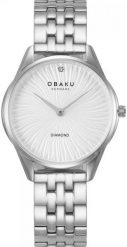 Zegarek OBAKU Zegarek damski Obaku Denmark V297LXCISC srebrny. Szare zegarki damskie OBAKU, srebrne. Za 468.00 zł.