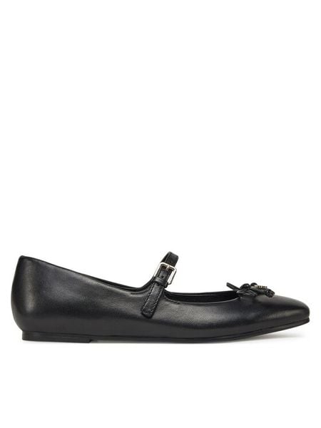 Guess Półbuty 173987 Czarny. Czarne balerinki damskie Guess, z aplikacjami, ze skóry, bez obcasa, bez zapięcia. Za 649.99 zł.