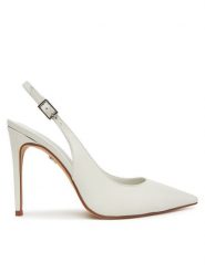 Aldo Szpilki Stessysling 13918831 Biały. Białe sandały damskie Aldo, bez wzorów, ze skóry, bez obcasa, na szpilce, bez zapięcia. Za 519.99 zł.