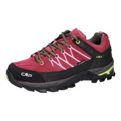 Buty trekkingowe damskie CMP Rigel Low Wp. Czerwone obuwie trekkingowe damskie CMP, bez zapięcia. Za 329.89 zł.