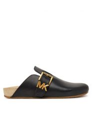 MICHAEL Michael Kors Klapki Greer 40T6GRFP1L Czarny. Czarne klapki damskie MICHAEL Michael Kors, bez wzorów, ze skóry, bez obcasa, bez zapięcia. Za 809.99 zł.