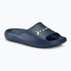 Klapki męskie RIDER Rzero Slide. Niebieskie klapki męskie Rider, bez wzorów, z materiału, bez zapięcia. Za 119.99 zł.