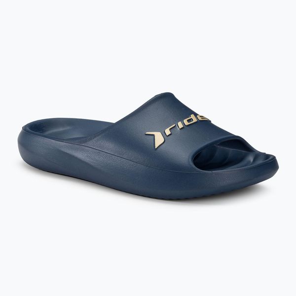 Klapki męskie RIDER Rzero Slide. Niebieskie klapki męskie Rider, bez wzorów, z materiału, bez zapięcia. Za 119.99 zł.
