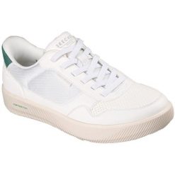 Buty sportowe męskie Skechers Arch Fit Court Break komforta. Białe buty sportowe męskie Skechers, bez wzorów, z syntetyku, bez zapięcia, na fitness i siłownię. Za 490.00 zł.