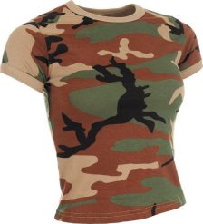 MFH Koszulka US woodland damska 170 g / m M. Bluzki damskie MFH, m, bez wzorów, bez kołnierzyka, bez ramiączek. Za 68.60 zł.