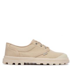 Trampki Palladium. Brązowe trampki męskie Palladium, bez wzorów, bez zapięcia. Za 389.99 zł.