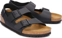 Birkenstock Sandały męskie Milano grafitowe r. 45 (0034791). Szare sandały męskie Birkenstock, bez wzorów, sportowe, bez zapięcia. Za 424.99 zł.