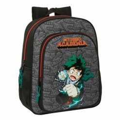 Plecak szkolny My Hero Academia Czarny. Czarne plecaki męskie safta, bez wzorów, z poliesteru, biznesowe. Za 158.35 zł.