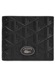 Lacoste Portfel NH4400MR Czarny. Czarne portfele męskie Lacoste, bez wzorów, ze skóry. Za 494.99 zł.