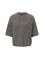 Opus sweter z krótkim rękawem z dzianiny - Paudie Kobiety czarny, 36. Czarne swetry nierozpinane damskie Opus, bez wzorów, z bawełny, bez kołnierzyka, bez ramiączek. Za 399.95 zł.