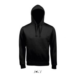 Bluza z kapturem Sol's Spencer. Czarne bluzy damskie SOL'S, s, bez wzorów, z bawełny, bez ramiączek, z kapturem. Za 142.85 zł.
