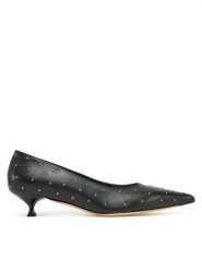 AGL Czółenka Lenor Studs D167021PCKS0573656 Czarny. Czarne czółenka damskie AGL, bez wzorów, ze skóry, bez obcasa, bez zapięcia. Za 1,119.00 zł.