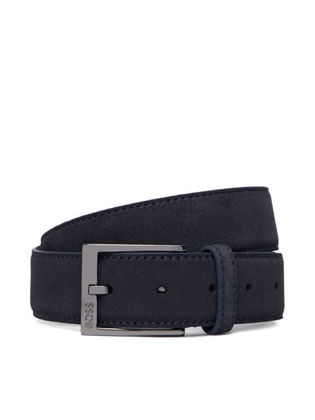 BOSS Pasek 50563958 Granatowy. Niebieskie paski męskie Boss, ze skóry. Za 313.99 zł.