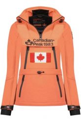 Kurtka turystyczna damska Canadian Peak Toka. Brązowe kurtki sportowe damskie Canadian Peak, l, bez wzorów, z materiału, bez ramiączek, bez kaptura, trekkingowe. Za 326.49 zł.