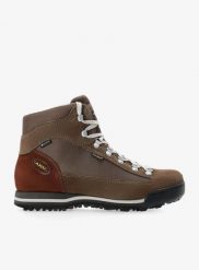 Buty trekkingowe damskie AKU Ultra Light Micro GTX. Brązowe obuwie trekkingowe damskie Aku, z gore-texu, przed kolano, bez zapięcia. Za 549.00 zł.