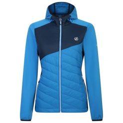 Damska Kurtka Hybrydowa Ascending. Niebieskie kurtki sportowe damskie Dare 2B, na zimę, xs, bez wzorów, bez ramiączek, bez kaptura, narciarskie. Za 128.99 zł.