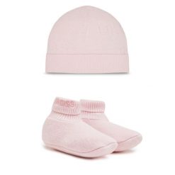 Zestaw Czapka i Skarpety BOSS. Czerwone czapki damskie Boss, bez wzorów. Za 379.99 zł.