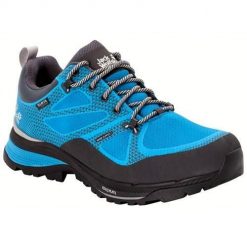 Buty trekkingowe męskie Jack Wolfskin Force Striker Texapore Low. Czarne buty zimowe męskie Jack Wolfskin, bez wzorów, z gumy, bez obcasa, bez zapięcia. Za 822.00 zł.