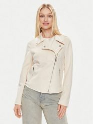 S.Oliver Kurtka z imitacji skóry 2141140 Écru Regular Fit. Kurtki damskie S.Oliver, s, bez wzorów, ze skóry, bez kaptura. Za 249.99 zł.