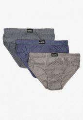 Wielokolorowe Majtki Slipy 3-pack z Bawełny Soneira. Slipki męskie Born2be, l, bez wzorów, z bawełny. Za 29.99 zł.