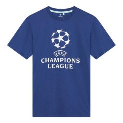 Koszulka UEFA Champions League. Niebieskie bluzki damskie CHAMPIONS LEAGUE, s, bez wzorów, z bawełny, sportowe, bez kołnierzyka, bez ramiączek. Za 139.99 zł.