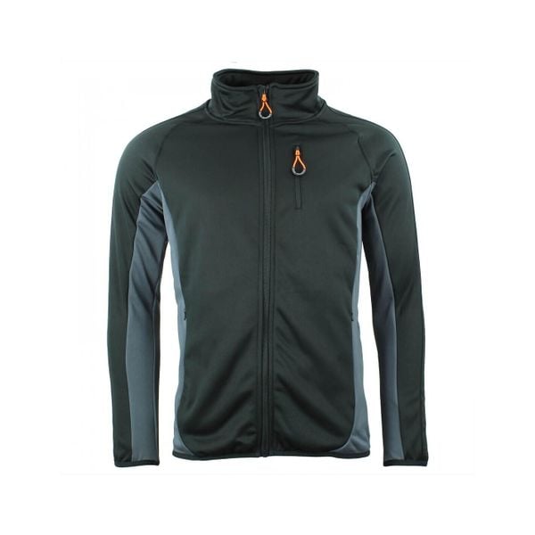 Kurtka polarshell Peak Mountain. Czarne kurtki męskie Peak Mountain, bez wzorów, sportowe, bez kaptura. W wyprzedaży za 220.00 zł.