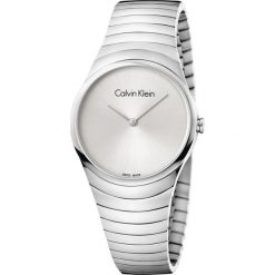 Calvin Klein Whirl Zegarek Srebrny. Szare zegarki damskie Calvin Klein, z materiału, srebrne. Za 1,146.95 zł.