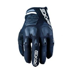 Rękawiczki E2 - CZARNE - S/8. Czarne rękawiczki męskie FIVE GLOVES, bez wzorów, z gumy. Za 397.05 zł.