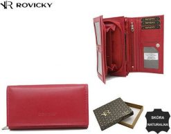 Rovicky Skórzany portfel damski z klapą - Rovicky NoSize. Portfele damskie ROVICKY. Za 176.64 zł.