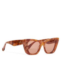 Okulary przeciwsłoneczne Max Mara. Brązowe okulary przeciwsłoneczne damskie Max Mara. Za 519.99 zł.