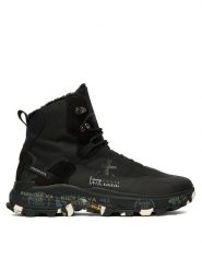 Premiata Trzewiki Saintcro 394M Czarny. Czarne botki męskie Premiata, bez wzorów, ze skóry, bez obcasa, bez zapięcia. Za 1,959.00 zł.