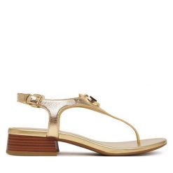 Sandały MICHAEL Michael Kors. Żółte sandały damskie MICHAEL Michael Kors, bez wzorów, bez obcasa, na płaskiej podeszwie, bez zapięcia. Za 719.99 zł.