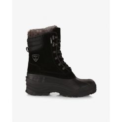 Ocieplane, wodoodporne buty zimowe Kilpi ANTARTIC HIGH WP-M. Brązowe buty zimowe męskie Kilpi, na zimę, bez wzorów, z nylonu, bez obcasa, bez zapięcia. Za 473.69 zł.