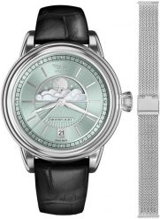 Zegarek damski Aviator V.1.33.0.261.4.BM-SET srebrny. Szare zegarki damskie AVIATOR, srebrne. Za 3,116.57 zł.