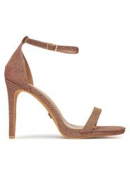 DeeZee Sandały NEW BUENA Różowy. Czerwone sandały damskie DeeZee, bez wzorów, z materiału, bez obcasa, na szpilce, bez zapięcia. Za 149.99 zł.