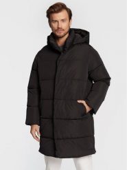 Trussardi Płaszcz zimowy Memory 52S00742 Czarny Regular Fit. Czarne kurtki męskie TRUSSARDI, na zimę, m, bez wzorów, z syntetyku, bez kołnierzyka, bez kaptura. Za 1,669.00 zł.