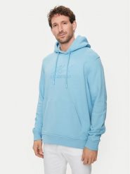 KARL LAGERFELD Bluza 705000 542900 Niebieski Regular Fit. Niebieskie bluzy męskie KARL LAGERFELD, m, bez wzorów, z bawełny, bez ramiączek, bez kaptura. Za 1,029.00 zł.