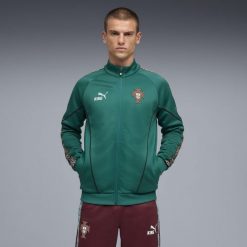 Męska kurtka Portugalii KING Anthem PUMA. Czerwone kurtki męskie Puma, m, bez wzorów, z materiału, retro, bez kaptura. Za 389.00 zł.