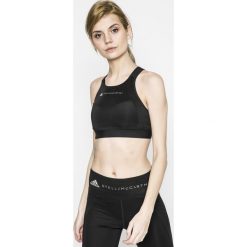 Adidas by Stella McCartney - Biustonosz sportowy. Czarne bielizna sportowa damska adidas by Stella McCartney, xs, bez wzorów, z elastanu. W wyprzedaży za 99.90 zł.