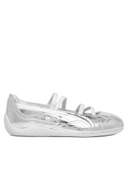 Puma Baleriny Speedcat Ballet Lustre Wns 408264 01 Srebrny. Szare balerinki damskie Puma, bez wzorów, ze skóry, bez obcasa, bez zapięcia. Za 399.99 zł.