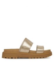 Timberland Klapki Clairemont Way TB0A2Q31N751 Złoty. Żółte klapki damskie Timberland, bez wzorów, ze skóry, bez obcasa, bez zapięcia. Za 259.99 zł.
