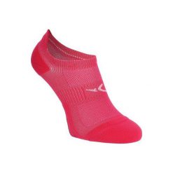 Skarpety stopki fitness x2. Czerwone skarpetki damskie DOMYOS, bez wzorów, z elastanu. Za 19.99 zł.