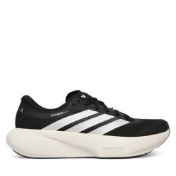 Buty do biegania adidas. Czarne obuwie sportowe damskie Adidas, bez wzorów, bez zapięcia, do biegania. Za 649.99 zł.