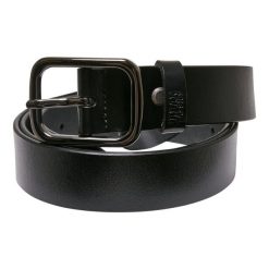 Pasek Skóra Syntetyczna Klamra. Czarne paski męskie Urban Classics, ze skóry. Za 67.99 zł.