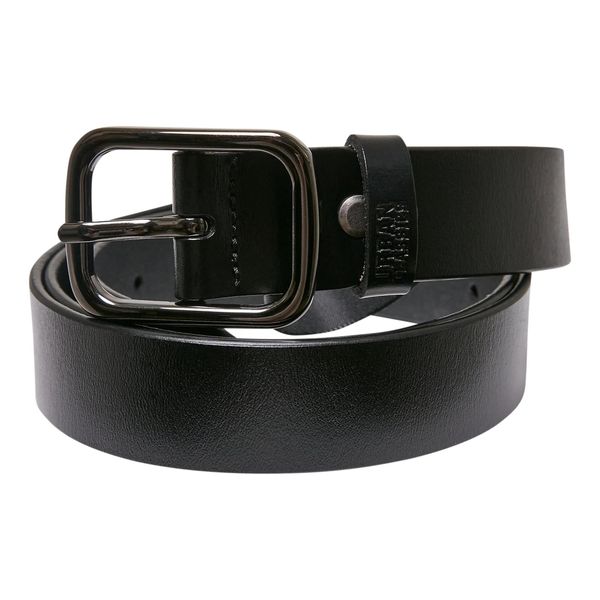 Pasek Skóra Syntetyczna Klamra. Czarne paski męskie Urban Classics, ze skóry. Za 67.99 zł.