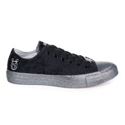 CONVERSE Chuck Taylor Ox Miley Cyrus damskie trampki aksamitne czarne. Czarne trampki i tenisówki damskie Converse, bez wzorów, bez zapięcia. Za 276.99 zł.