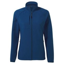 Kurtka Damska Expert Basecamp Soft Shell. Niebieskie kurtki sportowe damskie Craghoppers, bez wzorów, z softshellu, bez ramiączek, bez kaptura, trekkingowe. Za 239.99 zł.