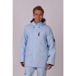 Kurtka Yeh Man Ice Blue. Niebieskie kurtki męskie OOSC, na zimę, bez wzorów, z nylonu, sportowe, bez kaptura. Za 1,710.99 zł.