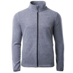 Polar męski Hi-Tec Henis - szary, Rozmiar M. Szare bluzy sportowe męskie Hi-tec, m, bez wzorów, z materiału, bez kaptura. Za 109.99 zł.