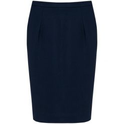 Damska prosta spódnica Kariban Premium. Niebieskie spódnice damskie KARIBAN, na co dzień, bez wzorów, z materiału, wizytowe, ołówkowe. W wyprzedaży za 284.00 zł.